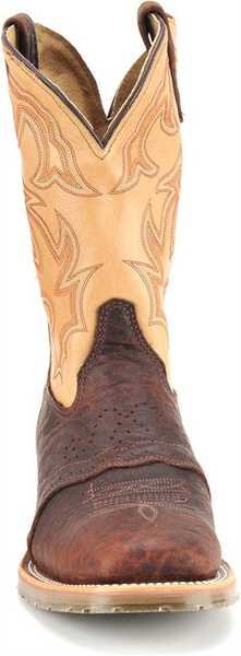 Double H Ice Oak Saddle Work Boots - Steel Toe, Bison, hi-res