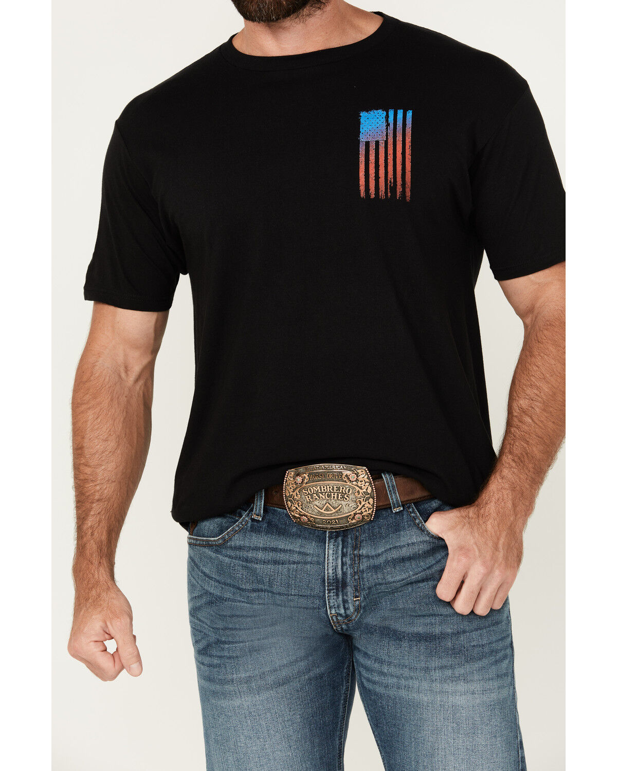 Image #3 - Howitzer Men's Allegiance Short Sleeve Graphic T-Shirt, Black, hi-res