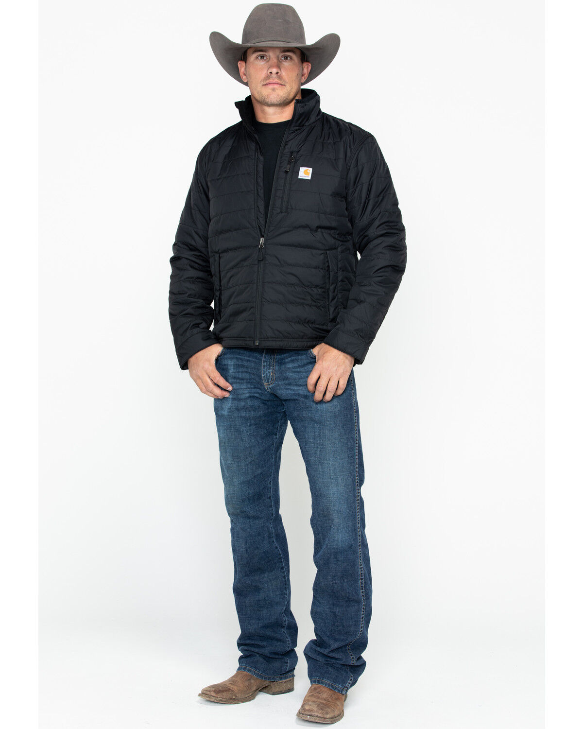 Image #6 - Carhartt Men's Gilliam Work Jacket - Big & Tall, Black, hi-res