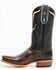 Image #3 - Moonshine Spirit Men's Showtime Longhorn Inlay Western Boots - Square Toe, Brown, hi-res