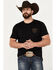 Image #1 - Kimes Ranch Men's Shielded Trucker Short Sleeve Graphic T-Shirt, Black, hi-res