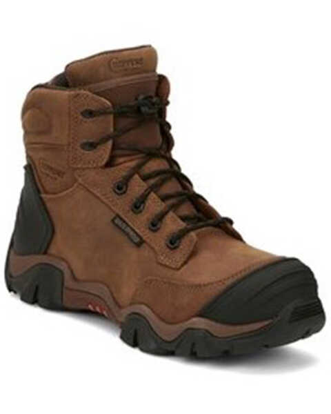Chippewa Men's Atlas Cross Terrain Lace-Up Nano Hiker Work Boots - Composite Toe, Brown, hi-res