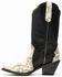 Idyllwind Women's Lonestar Western Boots - Medium Toe, Black/white, hi-res