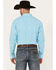 Image #4 - George Strait by Wrangler Men's Plaid Print Long Sleeve Button-Down Stretch Western Shirt, Turquoise, hi-res