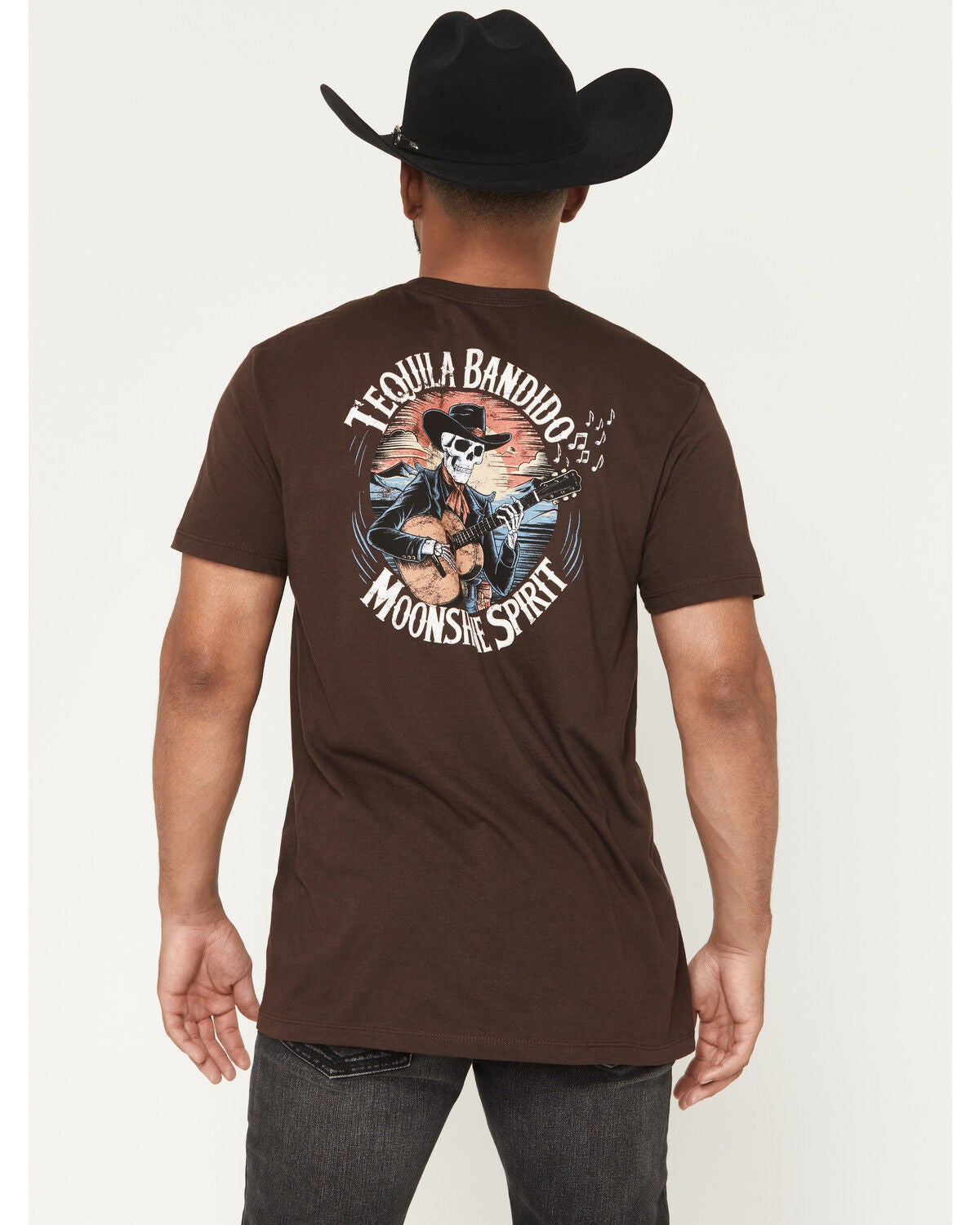 Moonshine Spirit&reg; Men's Tequila Bandito Short Sleeve Graphic T-Shirt, Dark Brown, hi-res