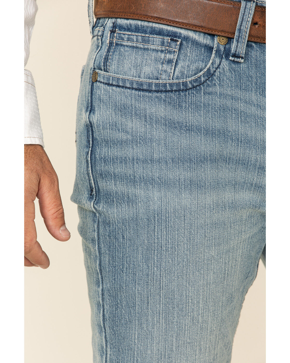Image #3 - Cody James Men's Crupper Light Wash Stretch Slim Straight Jeans, Blue, hi-res