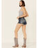 Lee Women's Vintage Dark Wash Cut-Off Shorts, Blue, hi-res