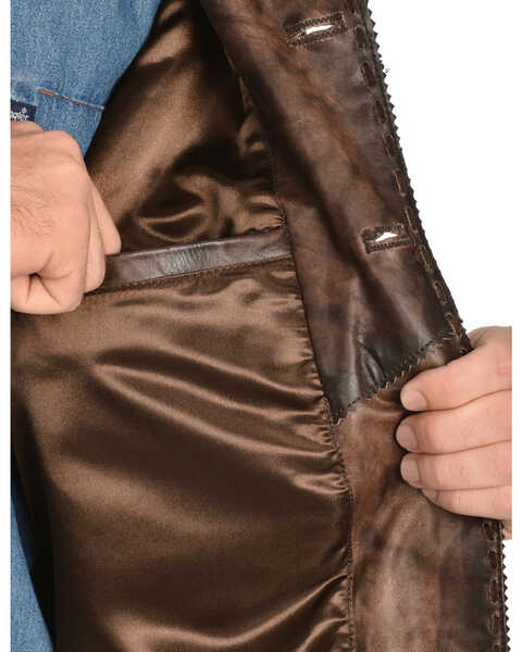 Kobler Leather Men's Rusty Leather Jacket, Brown, hi-res