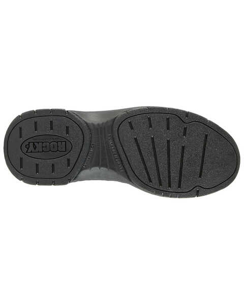 Image #5 - Rocky Men's Oxford Work Shoe - Plain Toe, Black, hi-res