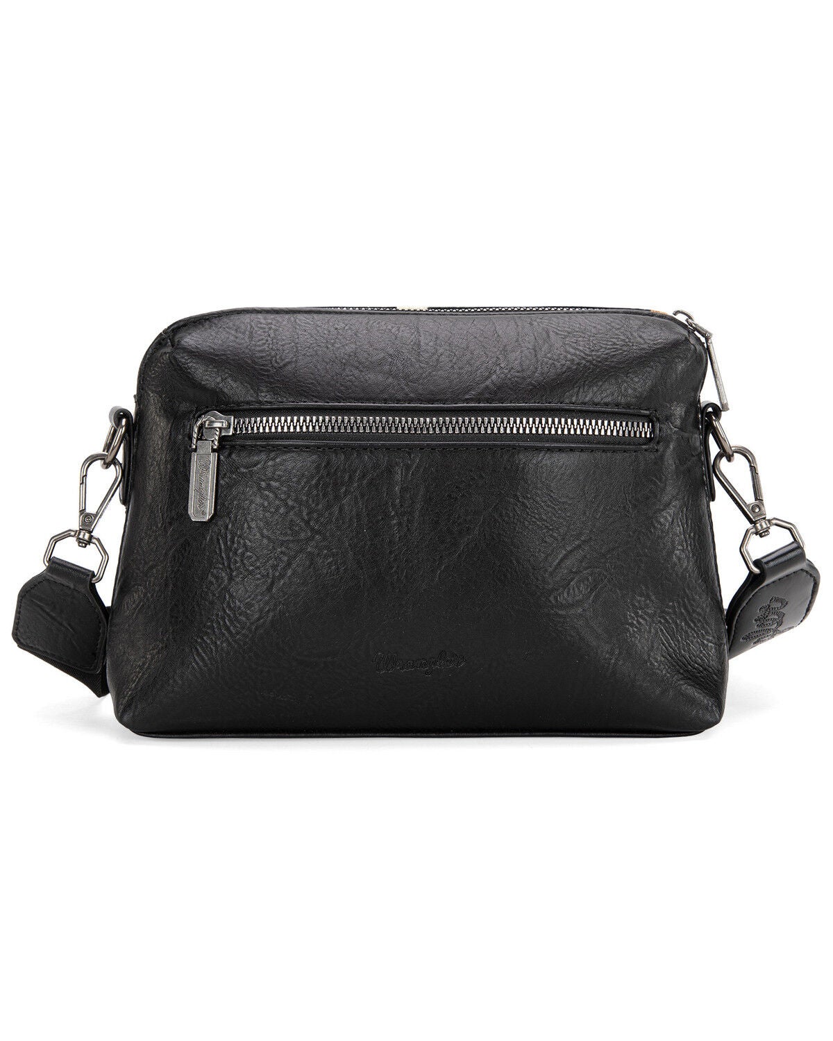 Image #3 - Wrangler Women's Daenery's Winter Southwestern Knitted Crossbody Bag, Black, hi-res