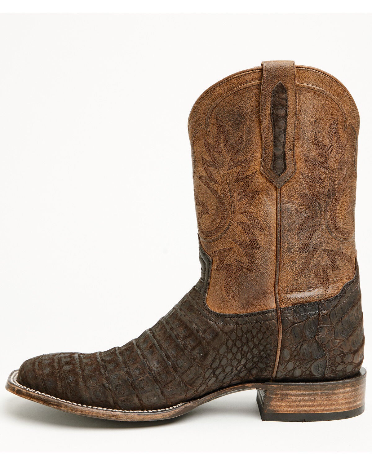Image #3 - Cody James Black 1978&reg; Men's The Hayward Exotic Caiman Belly Western Boots - Broad Square Toe, Brown, hi-res
