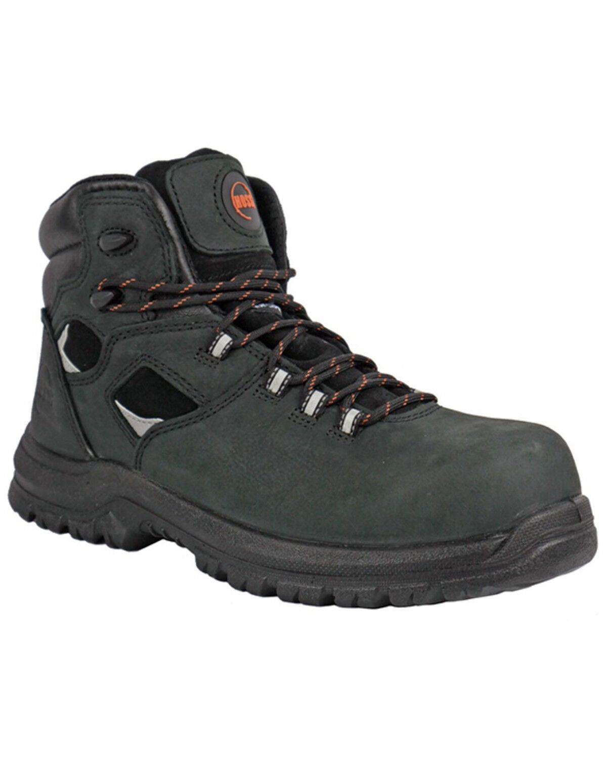 Hoss Men's Lorne 6" Lace-Up Work Boots - Composite Toe, Black, hi-res