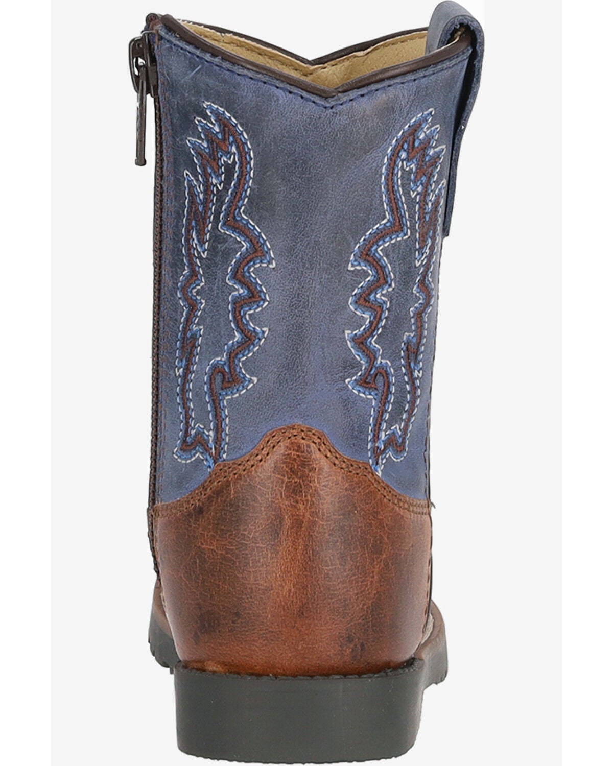 Image #4 - Smoky Mountain Toddler Boys' Autry Western Boots - Broad Square Toe, Navy, hi-res