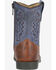 Image #4 - Smoky Mountain Toddler Boys' Autry Western Boots - Broad Square Toe, Navy, hi-res