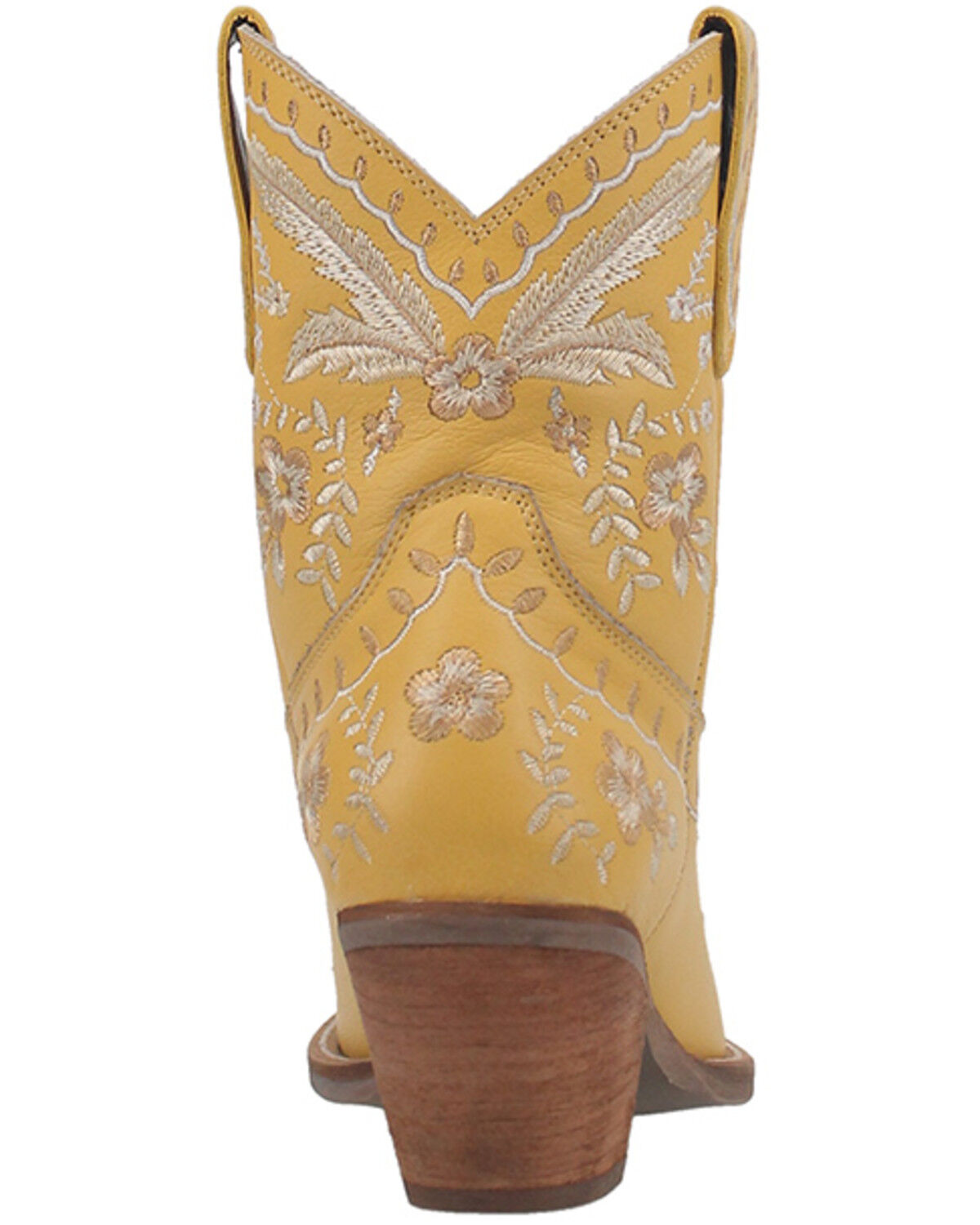 Image #5 - Dingo Women's Primrose Western Booties - Snip Toe, Yellow, hi-res