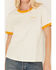 Image #3 - Wrangler Women's Logo Graphic Ringer Graphic Tee, Ivory, hi-res