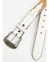 Image #1 - Wrangler Women's Two-Toned Boot Stitch Leather Belt, Brown, hi-res