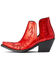 Image #2 - Ariat Women's Dixon Queen of Hearts Western Booties - Snip Toe, Red, hi-res