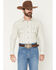 Image #1 - Blue Ranchwear Men's Sundays Best Striped Long Sleeve Snap Western Shirt, White, hi-res