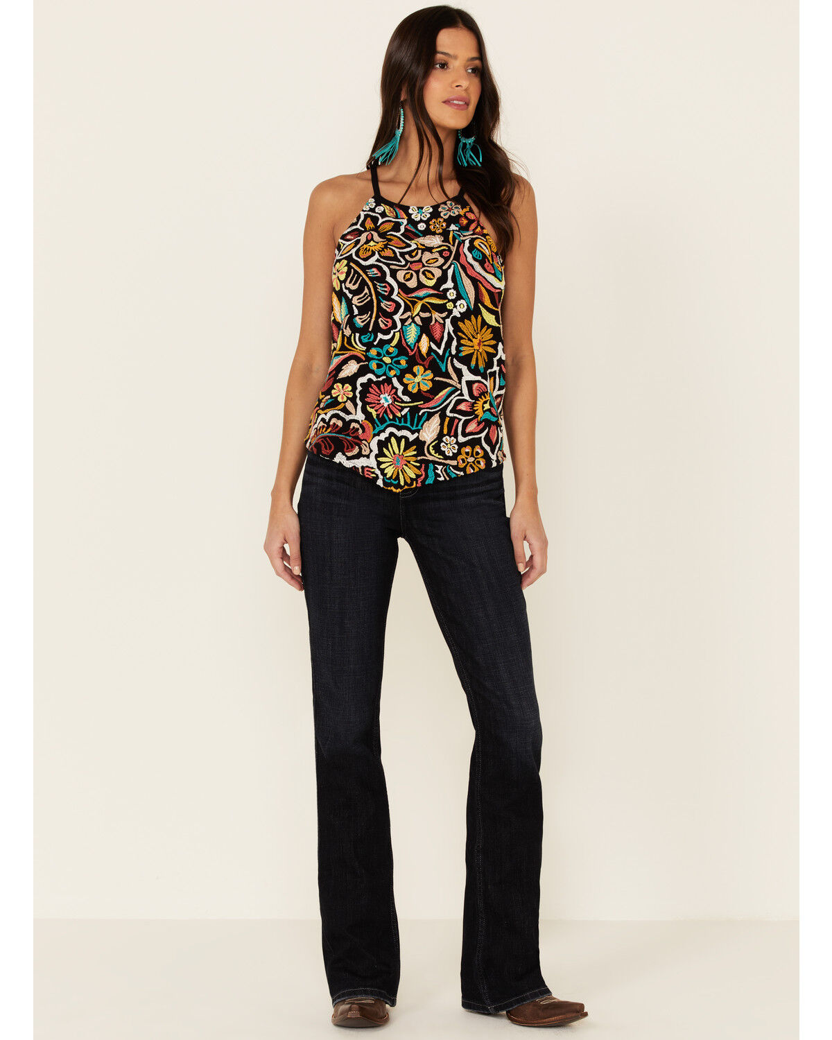 Image #2 - Idyllwind Women's Floral Haze Halter Top, , hi-res