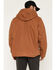 Image #4 - Carhartt Men's Washed Duck Sherpa Lined Hooded Work Jacket, Brown, hi-res