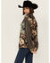 Image #2 - POL Women's Floral Long Sleeve Shacket , Black, hi-res