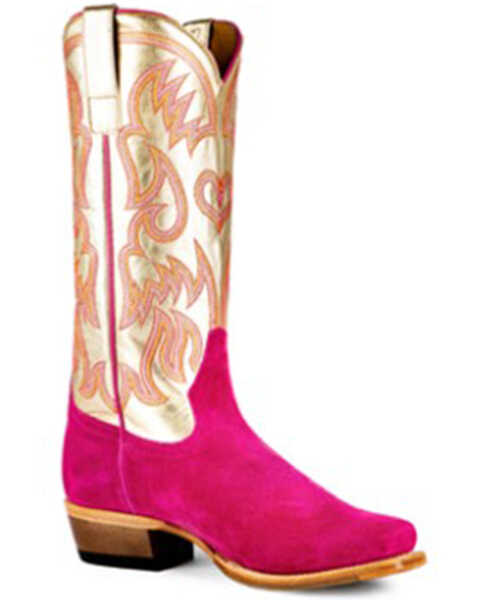 Macie Bean Women's Golden Haze Western Boots - Snip Toe, Pink, hi-res