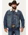 Image #1 - Cody James Men's Medium Wash Snap Sherpa Denim Jacket, Medium Wash, hi-res