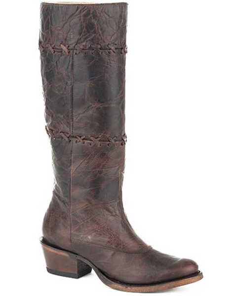 Image #1 - Stetson Women's Blythe Western Boots - Pointed Toe, Brown, hi-res