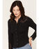 Image #2 - Idyllwind Women's Phoenix Button Front Western Shirt, Black, hi-res