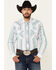 Image #1 - Wrangler 20X Men's Stripe Long Sleeve Snap Western Shirt , White, hi-res
