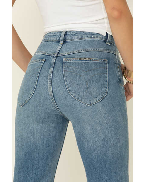 Image #4 - Rolla's Women's Medium East Coast Flare Jeans , Blue, hi-res