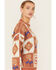 Image #2 - Angie Women's Patchwork Sweater, Rust Copper, hi-res