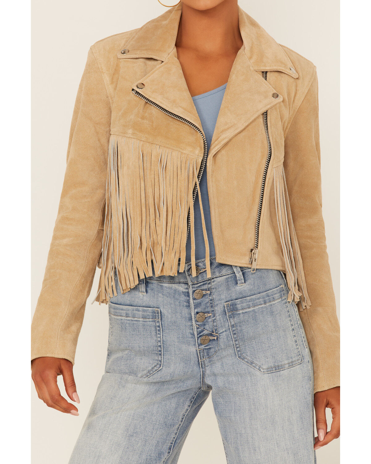 Image #4 - Understated Leather Women's Fearless Fringe Suede Jacket, , hi-res