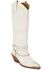 Image #1 - Matisse Women's Brazen Distressed Tall Western Boots - Snip Toe, White, hi-res