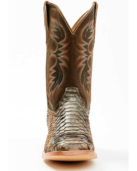 Image #4 - Cody James Men's Python Exotic Western Boots - Broad Square Toe , Brown, hi-res