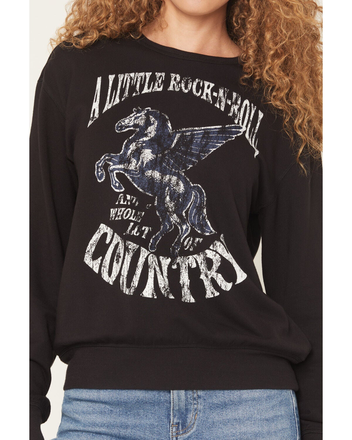 Image #3 - Idyllwind Women's Little Rock Lot of Country Pullover Sweatshirt, Black, hi-res