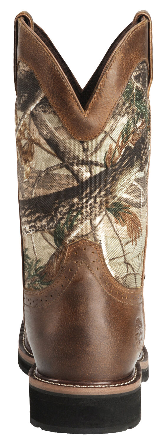 Image #7 - Justin Men's Stampede Trekker Camo Waterproof Boots - Soft Toe, , hi-res