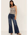 Image #2 - Cleo + Wolf Women's Southwestern Print Relaxed Strappy Tank Top, Blue, hi-res