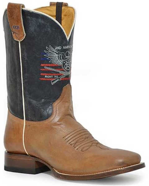 Roper Men's 2nd Amendment Concealed Carry Performance Western Boots - Square Toe , Tan, hi-res