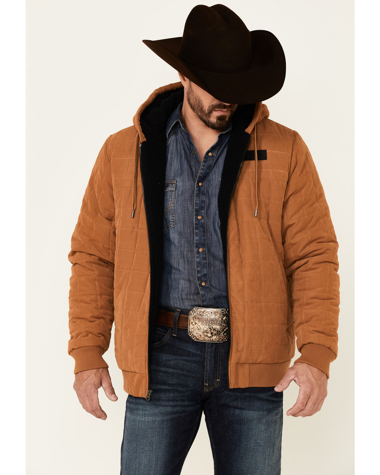 Quilted sherpa hot sale lined jacket