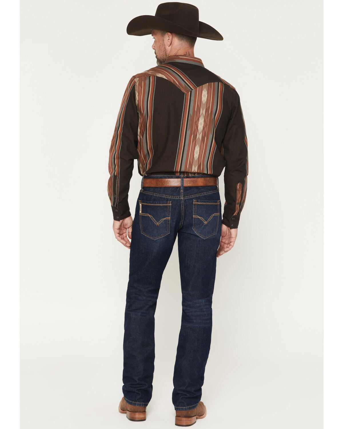 Image #3 - Cinch Men's Ian Dark Wash Slim Bootcut Rigid Denim Jeans, Indigo, hi-res