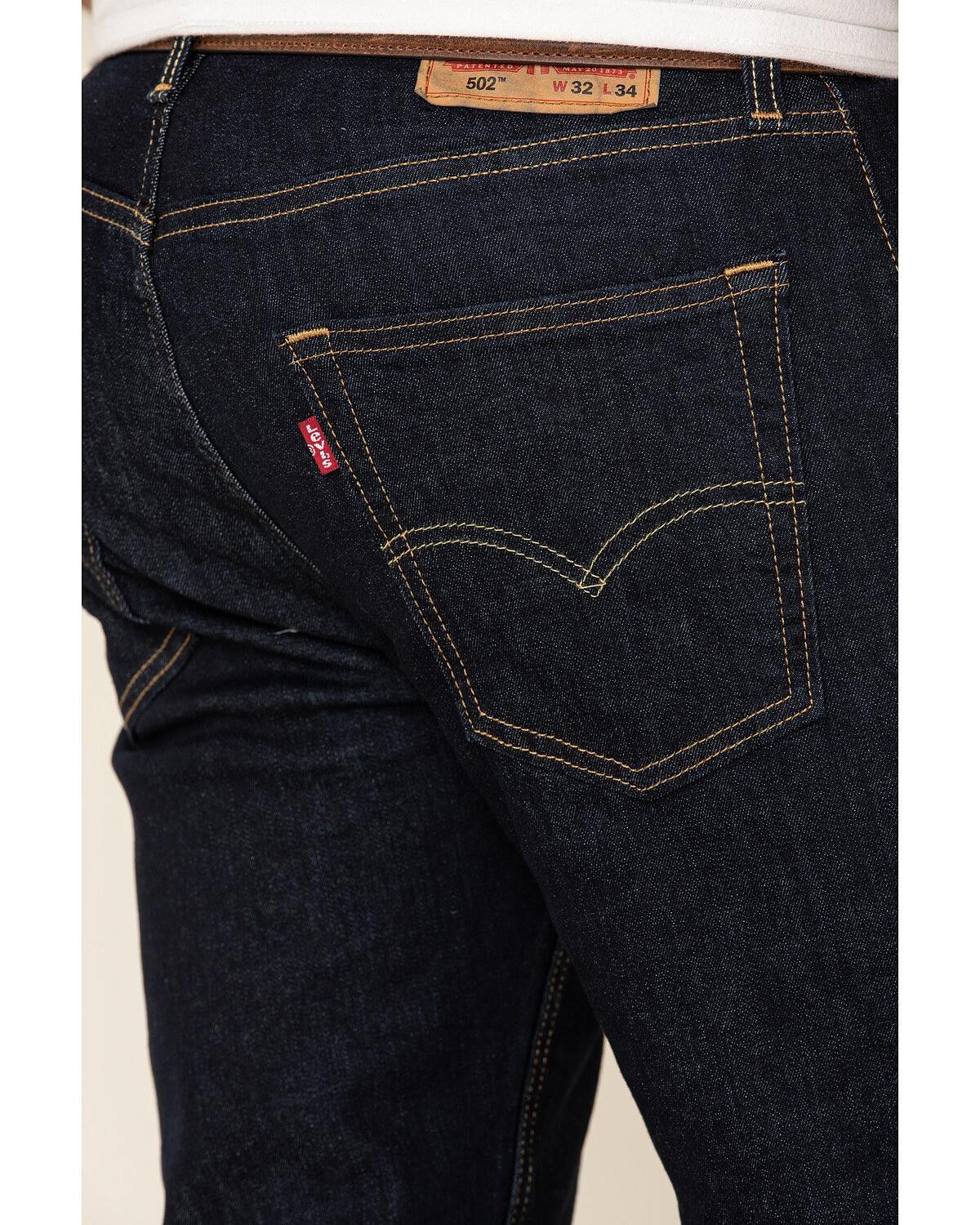 502™ Taper Fit Selvedge Men's Jeans - Black | Levi's® US