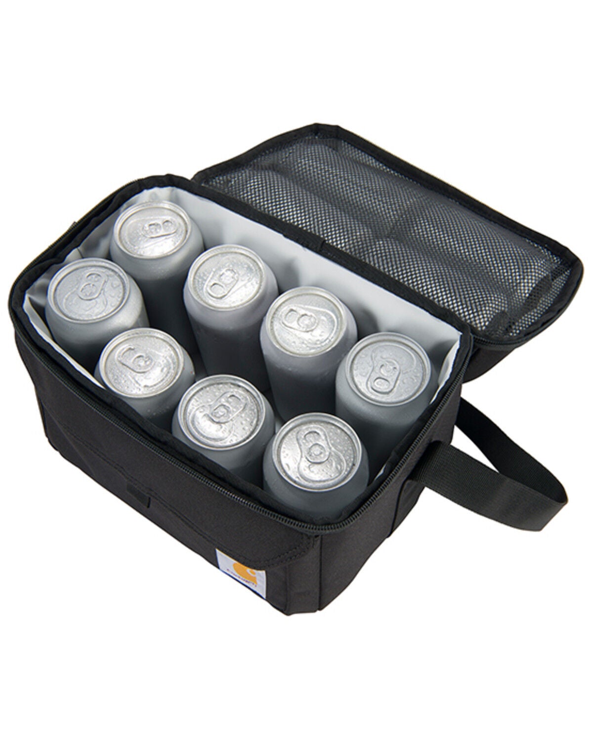 Image #3 - Carhartt Insulated 12 Can Two Compartment Lunch Cooler, Black, hi-res