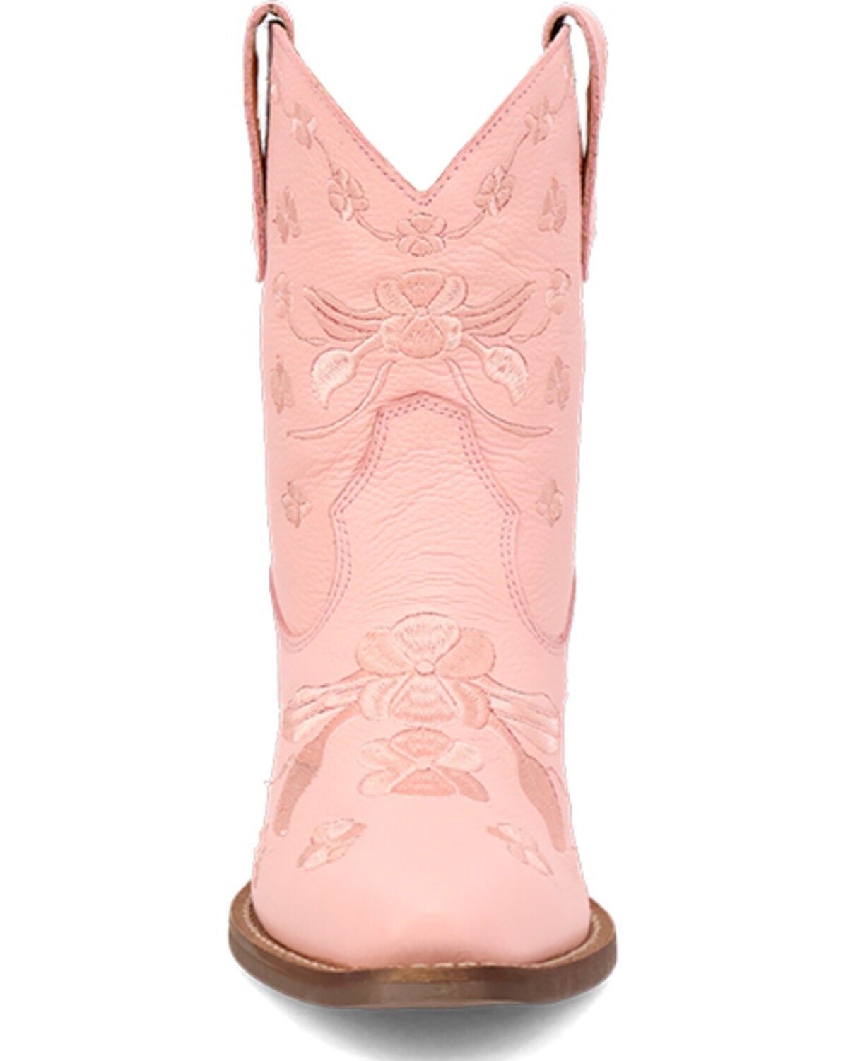 Image #4 - Dingo Women's Sweetheart Embroidered Booties - Round Toe, Pink, hi-res