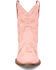 Image #4 - Dingo Women's Sweetheart Embroidered Booties - Round Toe, Pink, hi-res