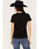 Image #4 - Changes Women's Yellowstone Train Station Short Sleeve Graphic Tee, Black, hi-res