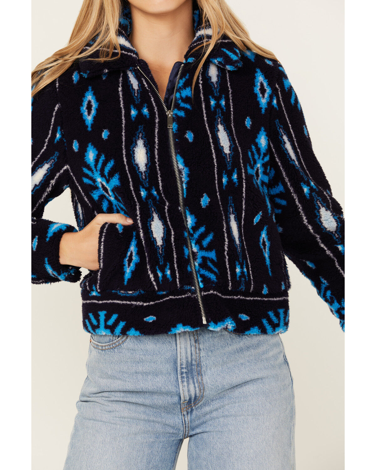 Image #3 - Band of the Free Women's Melrose Jacket, Blue, hi-res