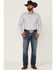 Cody James Men's Reinvent Heather Solid Long Sleeve Snap Western Shirt , Light Blue, hi-res
