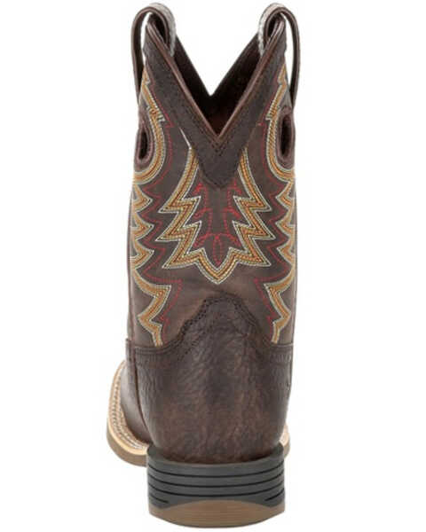 Image #4 - Durango Boys' Lil Rebel Pro Western Boots - Square Toe, Dark Brown, hi-res